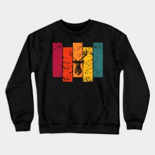 Retro Colourful Deer Crewneck Sweatshirt